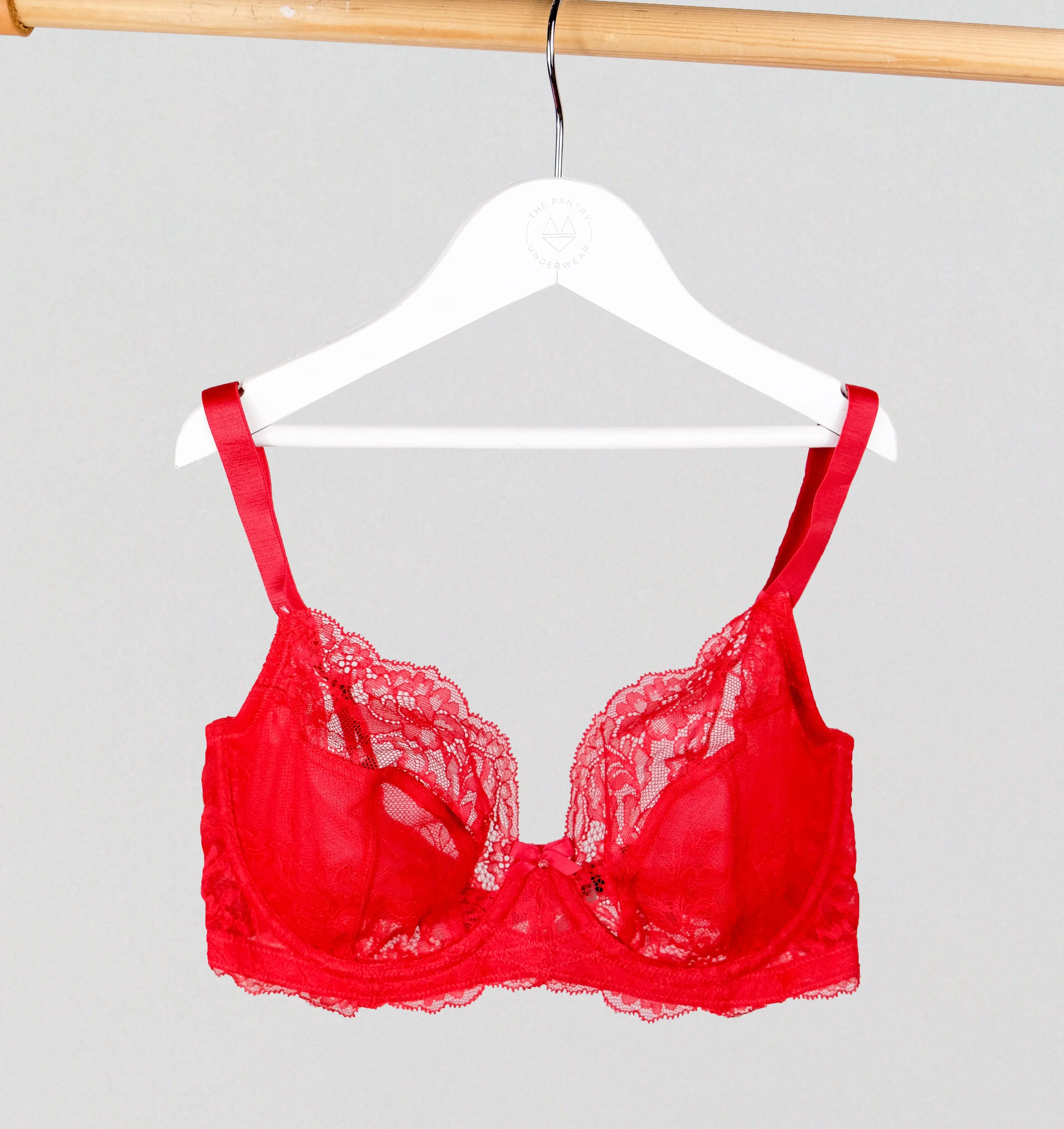 D  lace plunge [Salsa Red]