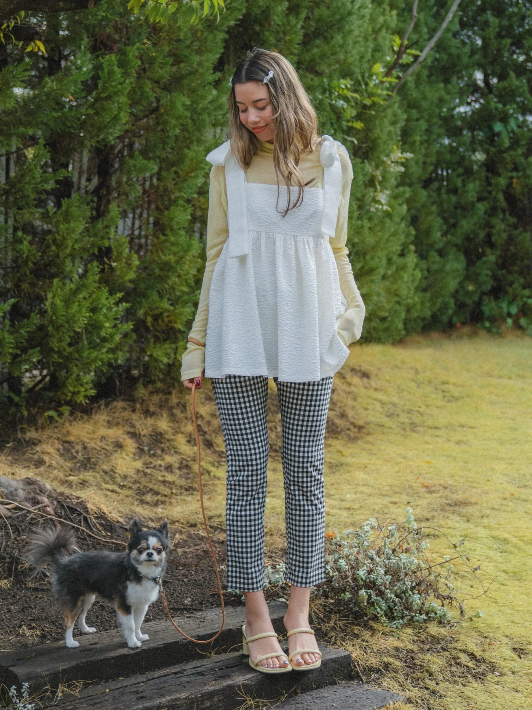 Daily Use See-through Turtleneck Top