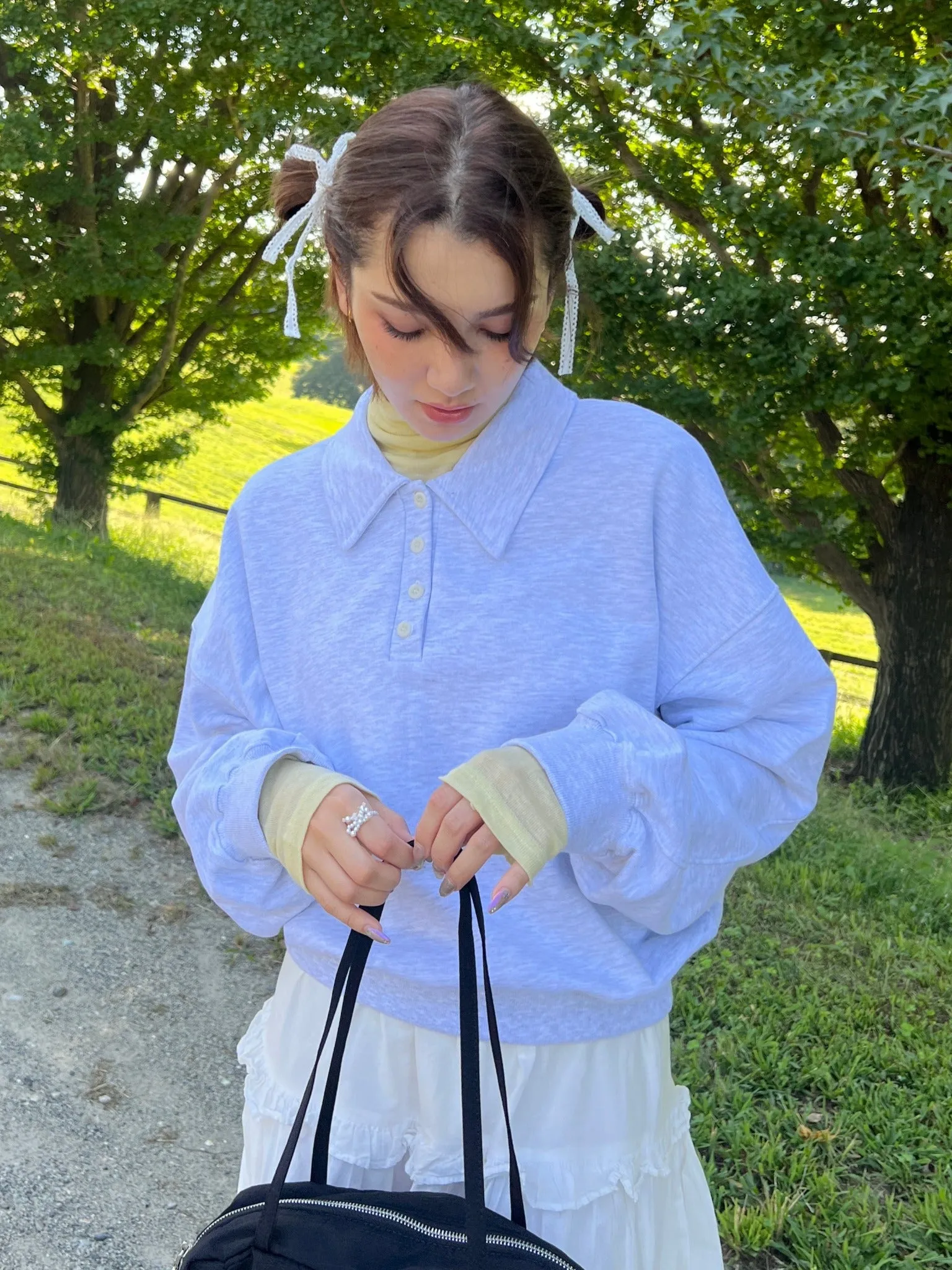 Daily Use See-through Turtleneck Top