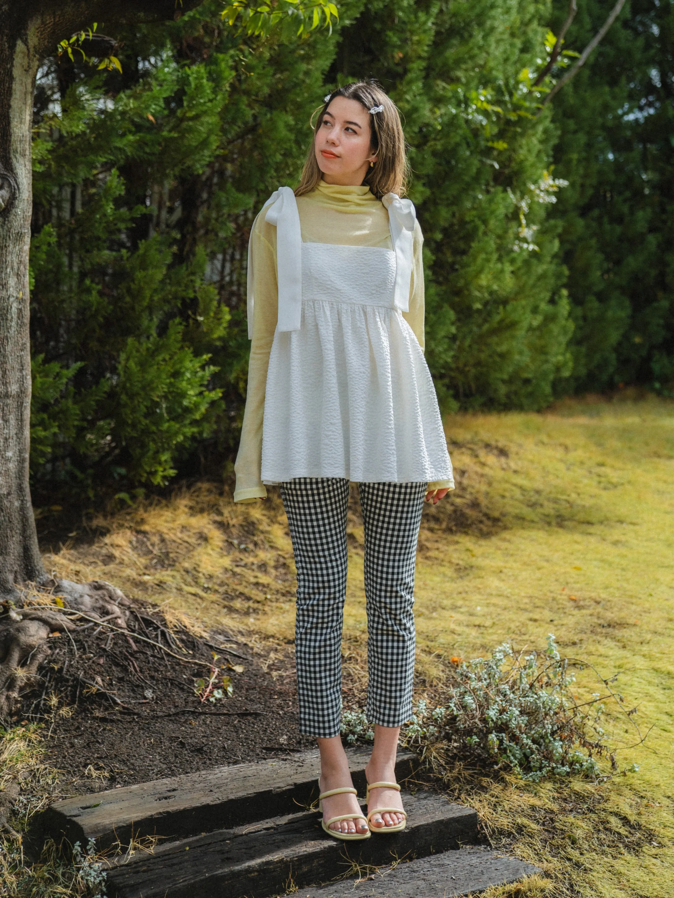 Daily Use See-through Turtleneck Top