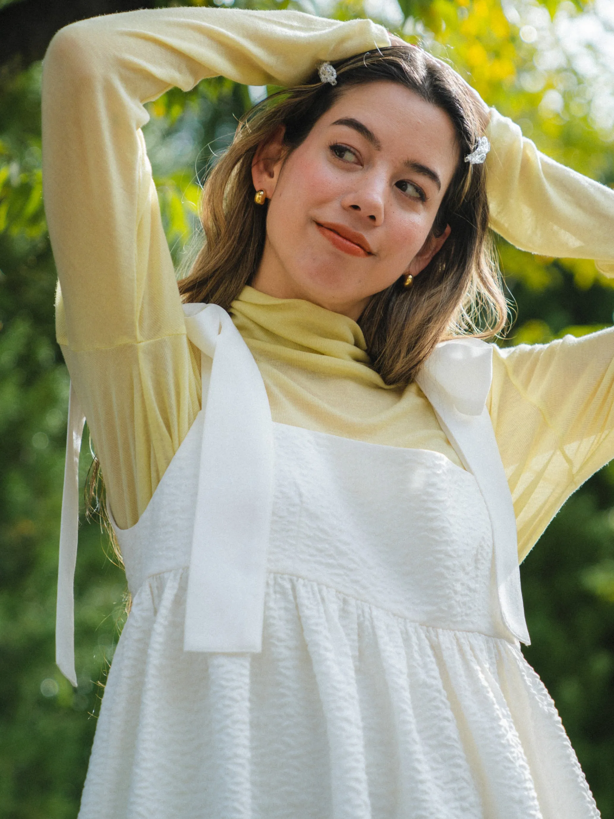 Daily Use See-through Turtleneck Top