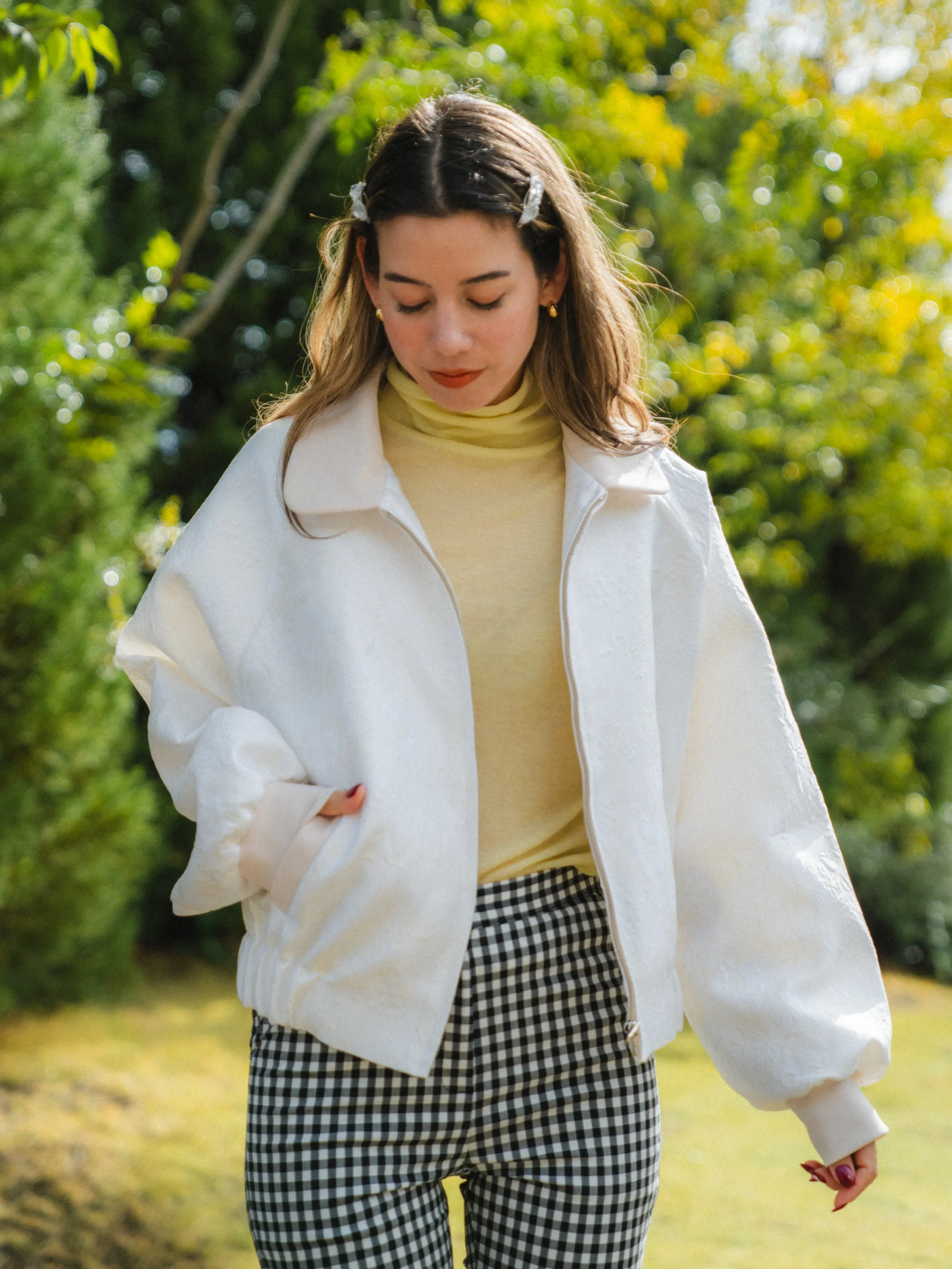 Daily Use See-through Turtleneck Top