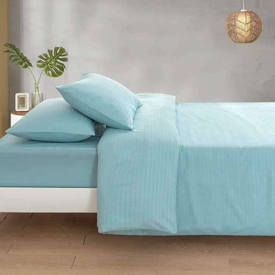 Deluxe Duck Egg Plain Linen Bed in A Bag