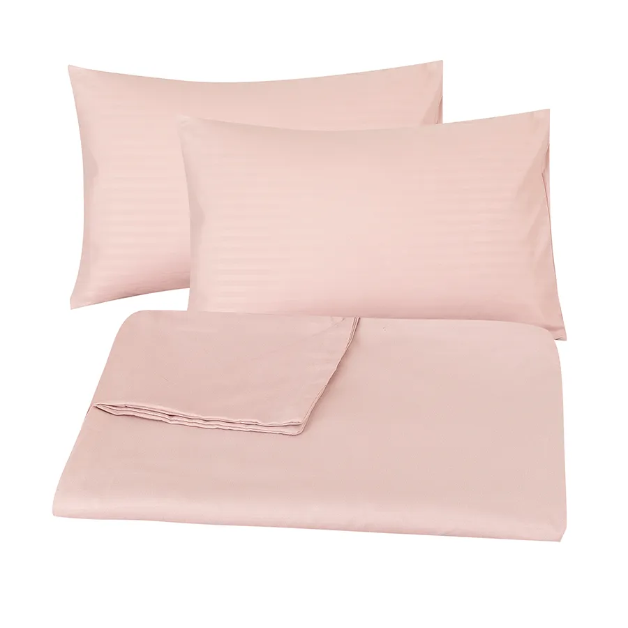 Deluxe Rose Dust Plain 3pc Sheet Set