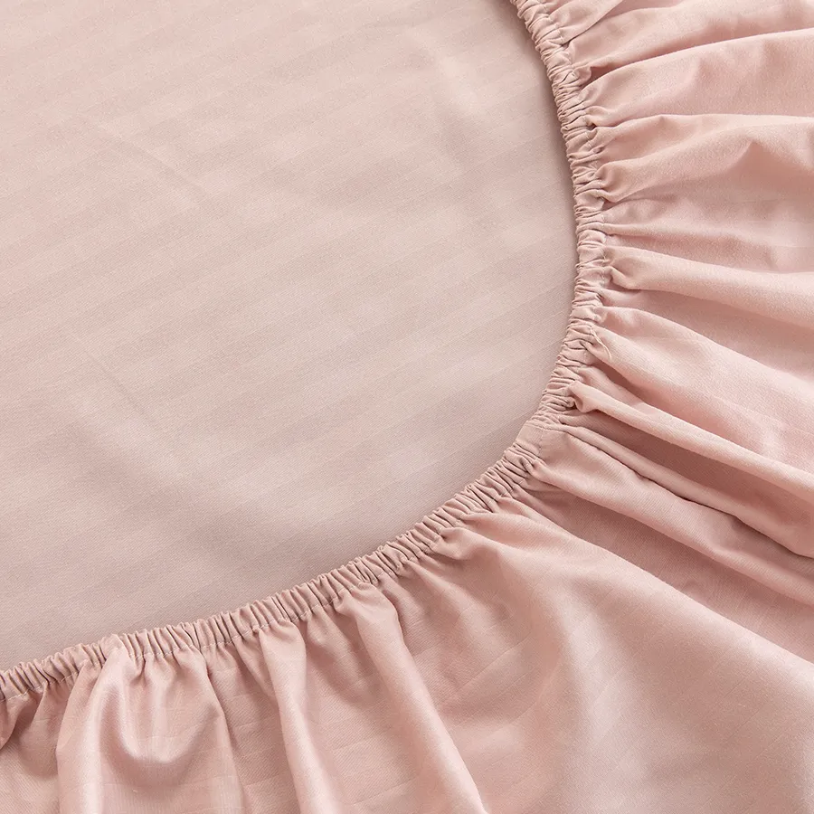 Deluxe Rose Dust Plain Linen Bed in A Bag