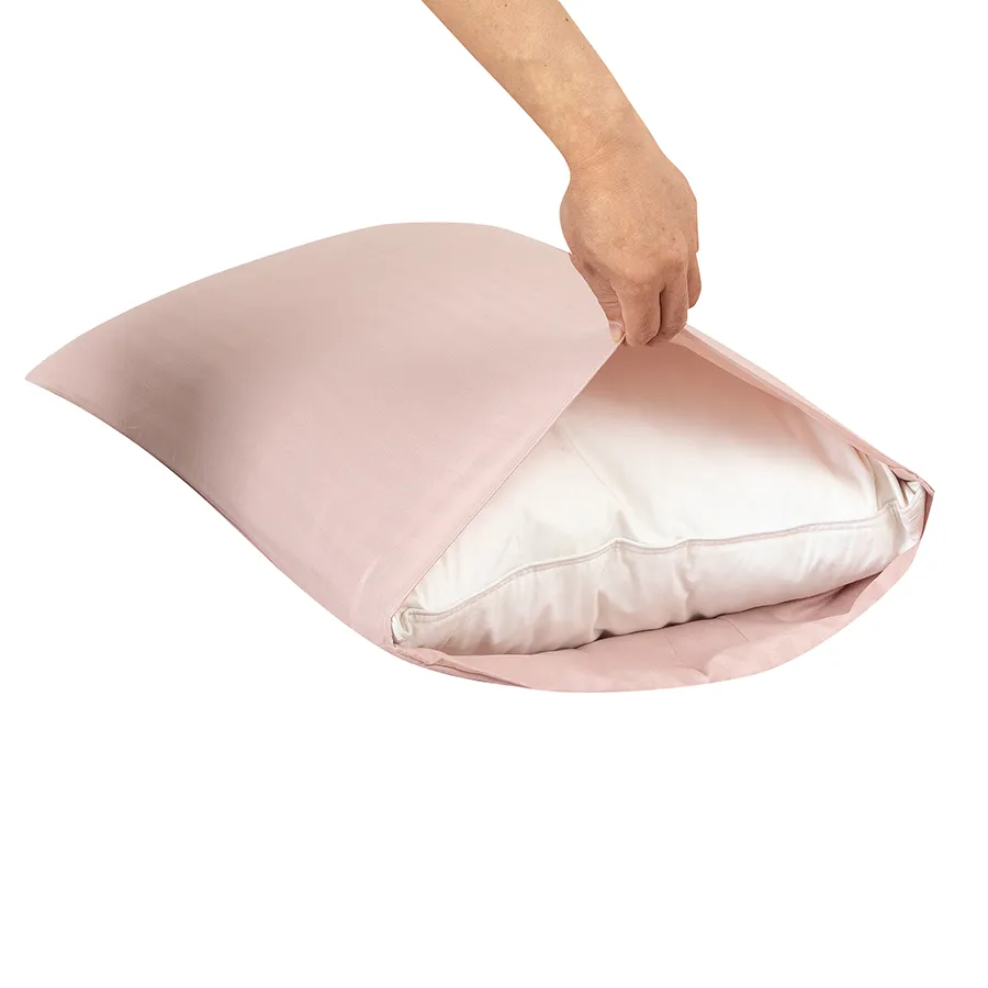 Deluxe Rose Dust Plain Linen Bed in A Bag