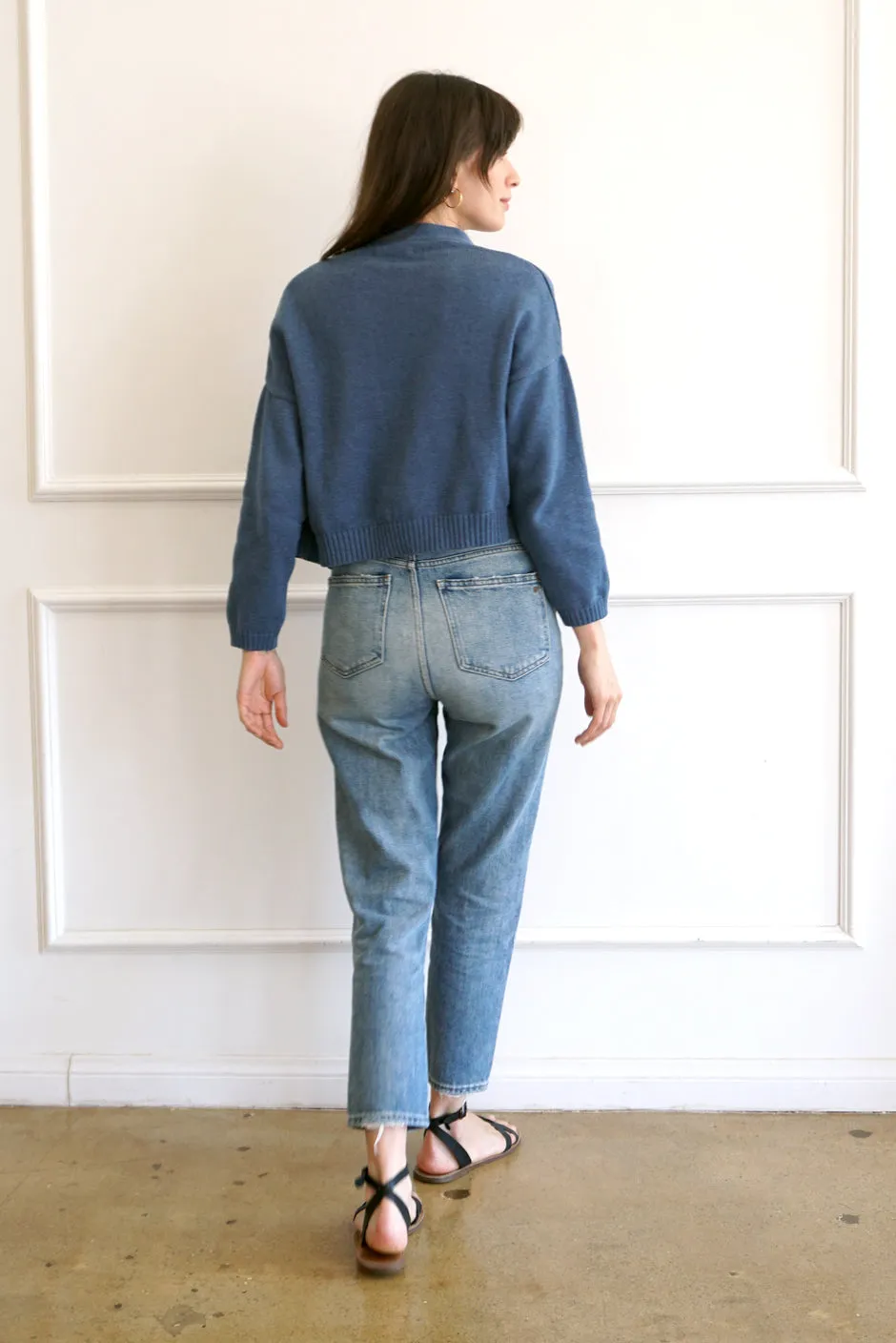 Diana Cardigan in Denim Blue