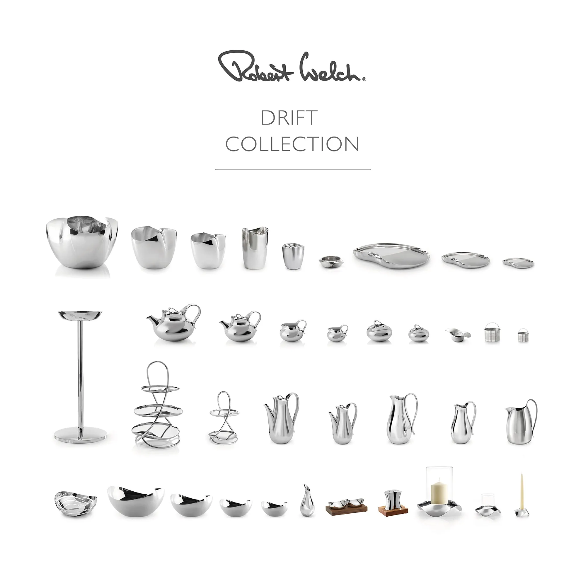 Drift Coffee Set, Small With Tray