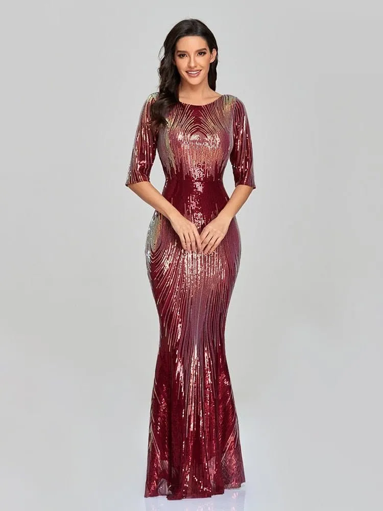 Elegant Abstract Evening Gowns