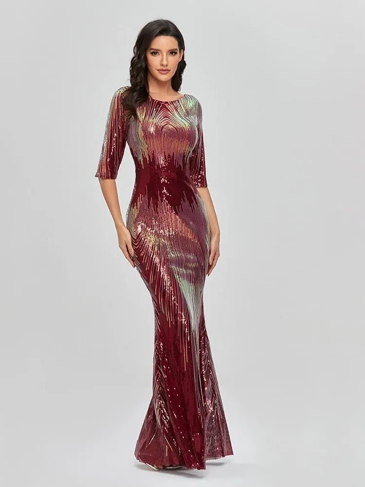 Elegant Abstract Evening Gowns