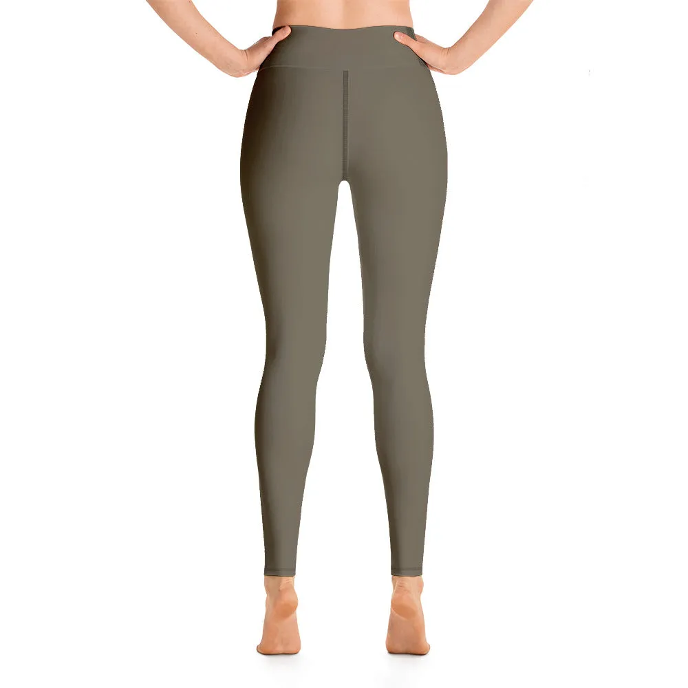 ELEVATED ESSENTIALS, BOOTY BOOSTING HIGH WAISTBAND LEGGING ARMY GREEN