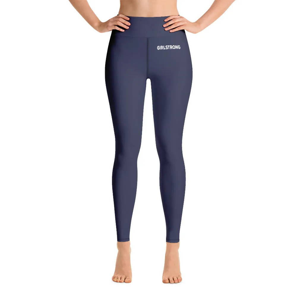 ELEVATED ESSENTIALS, BOOTY BOOSTING HIGH WAISTBAND LEGGING NAVY BLUE