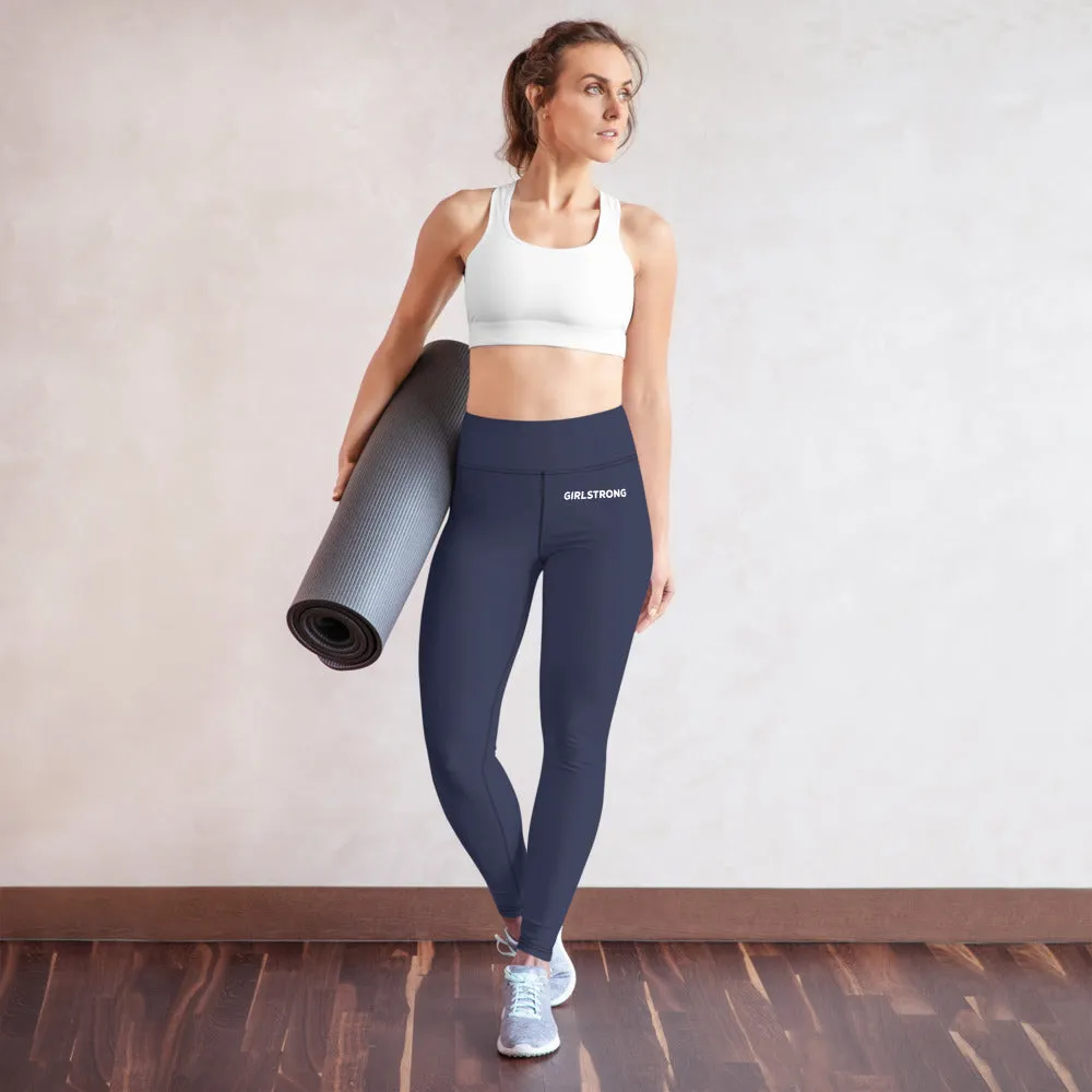 ELEVATED ESSENTIALS, BOOTY BOOSTING HIGH WAISTBAND LEGGING NAVY BLUE