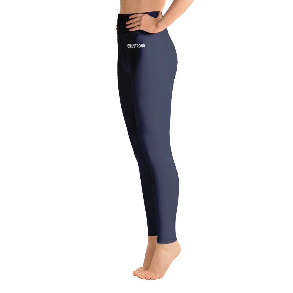 ELEVATED ESSENTIALS, BOOTY BOOSTING HIGH WAISTBAND LEGGING NAVY BLUE