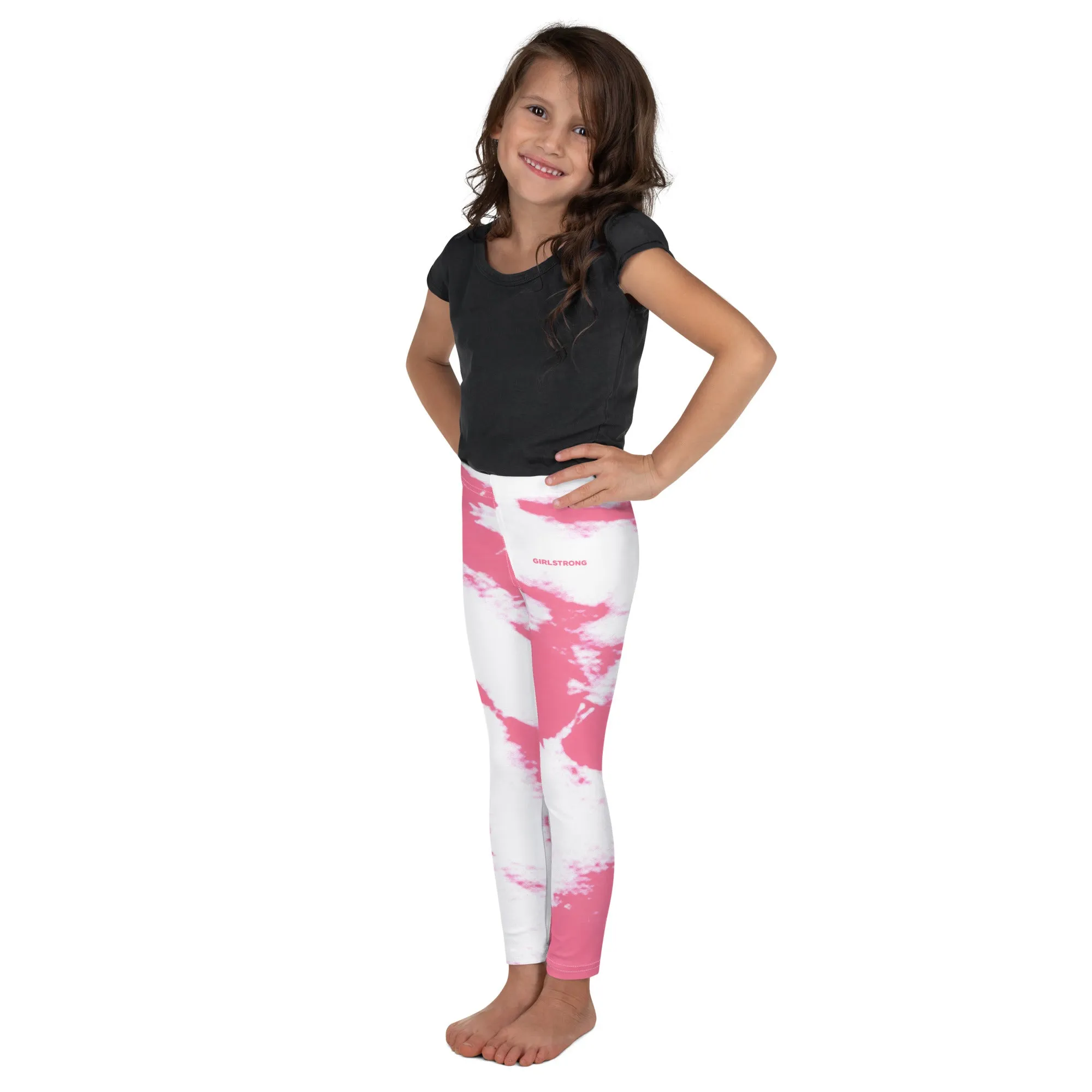 ELEVATED ESSENTIALS, THE PERFECT KID'S LEGGING PINK TIE DYE