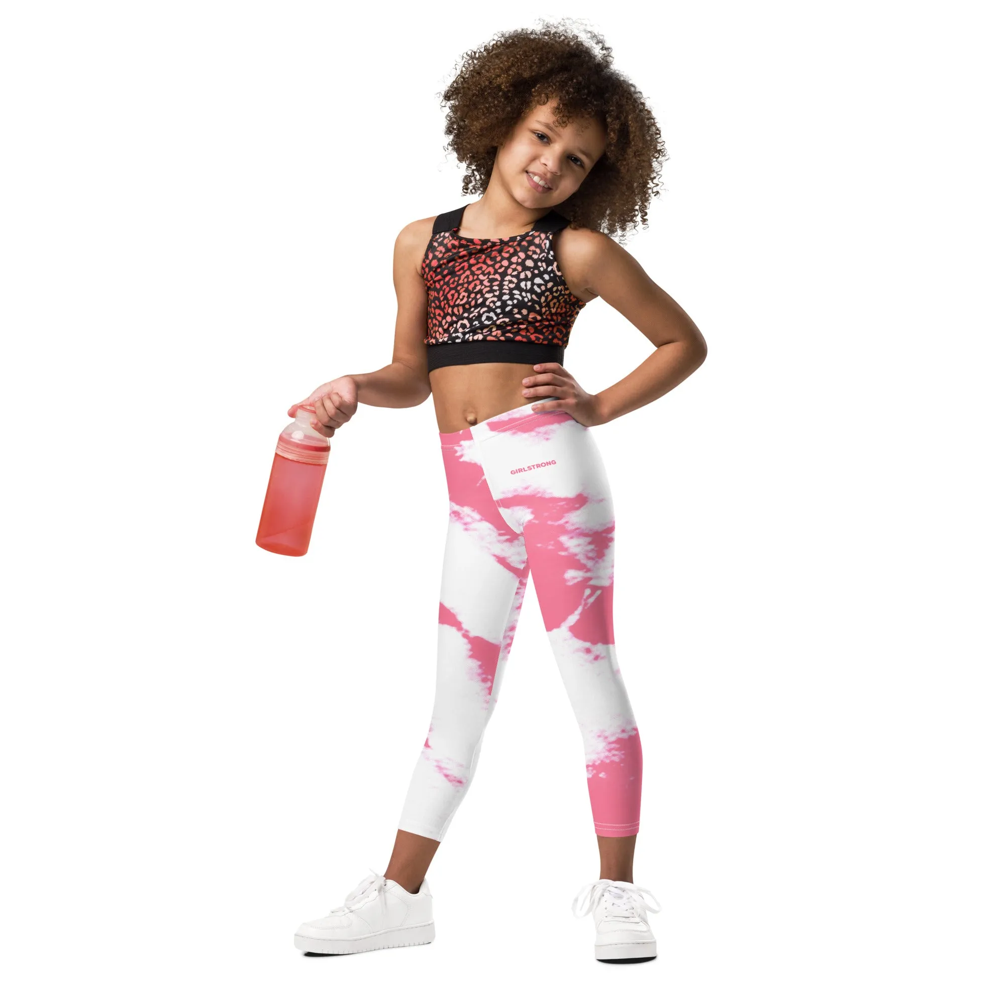 ELEVATED ESSENTIALS, THE PERFECT KID'S LEGGING PINK TIE DYE