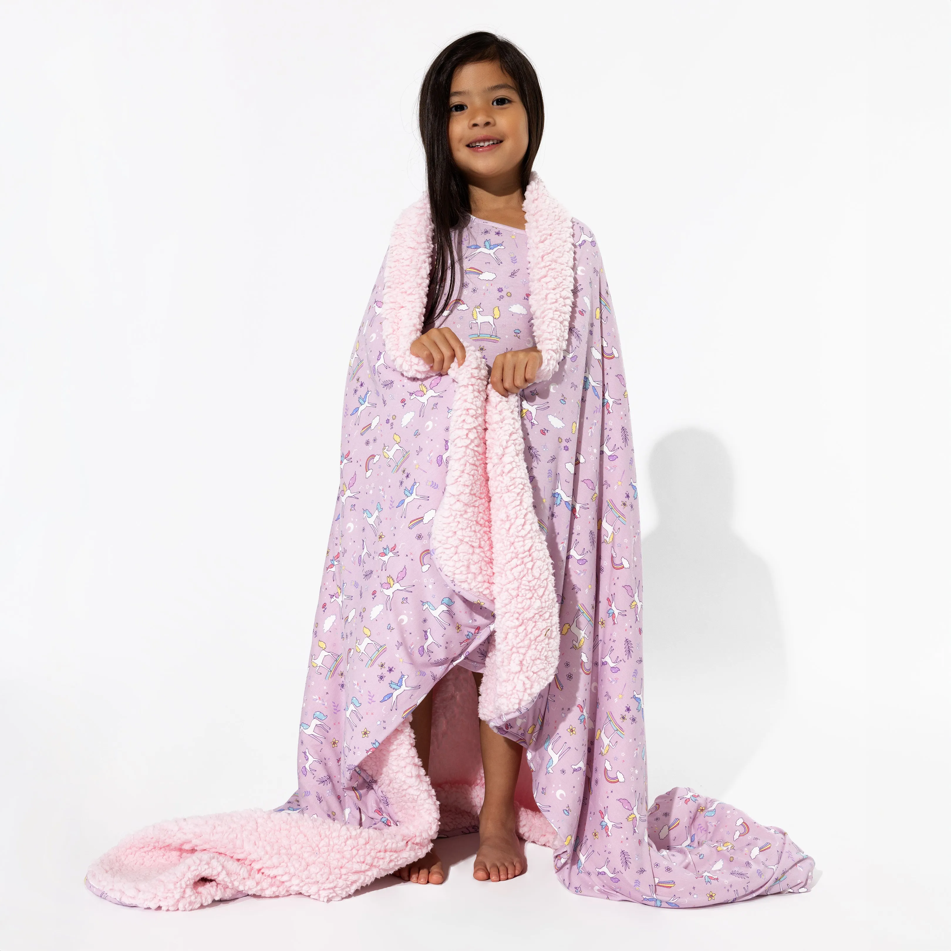 Enchanted Unicorn Bamboo Sherpa Blanket