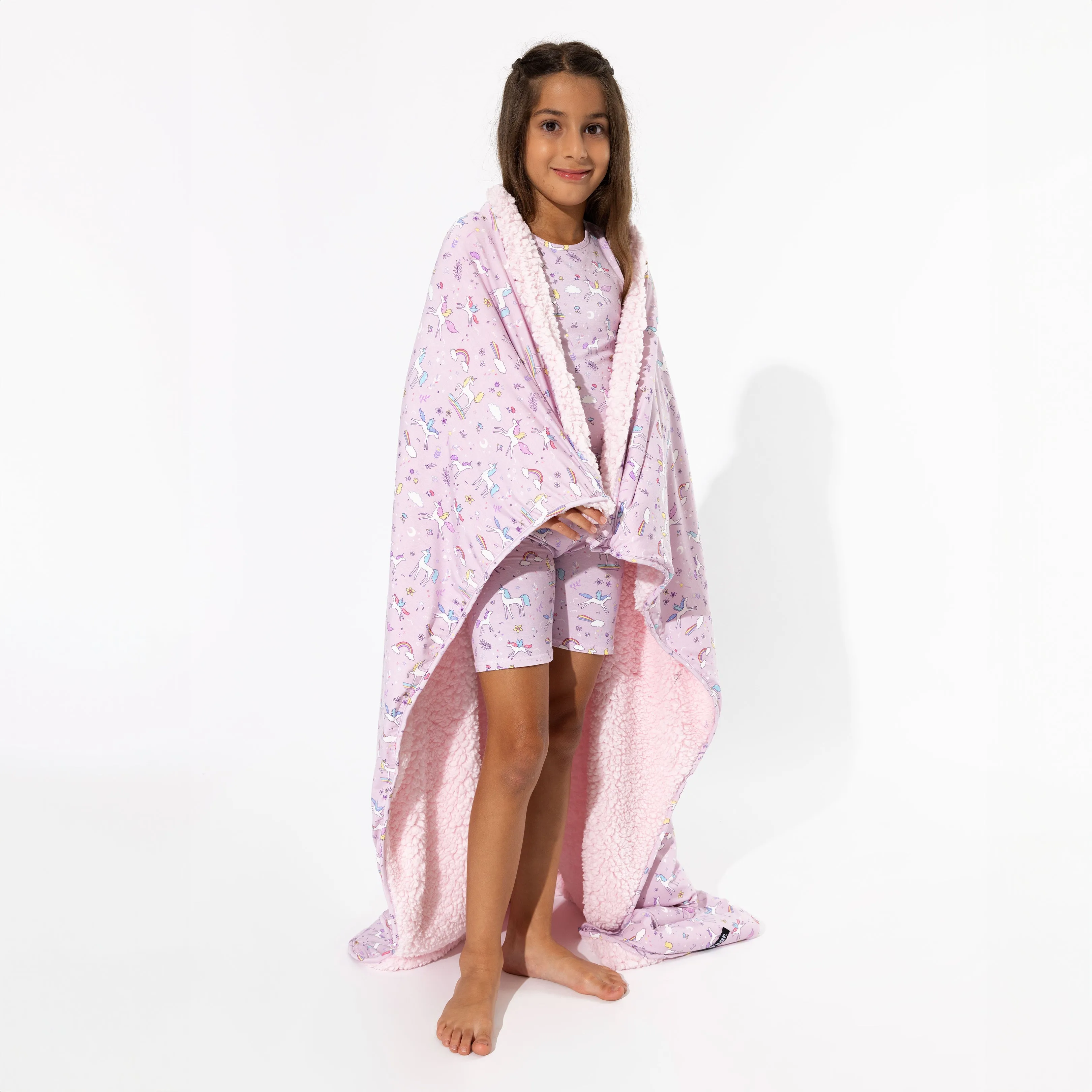 Enchanted Unicorn Bamboo Sherpa Blanket