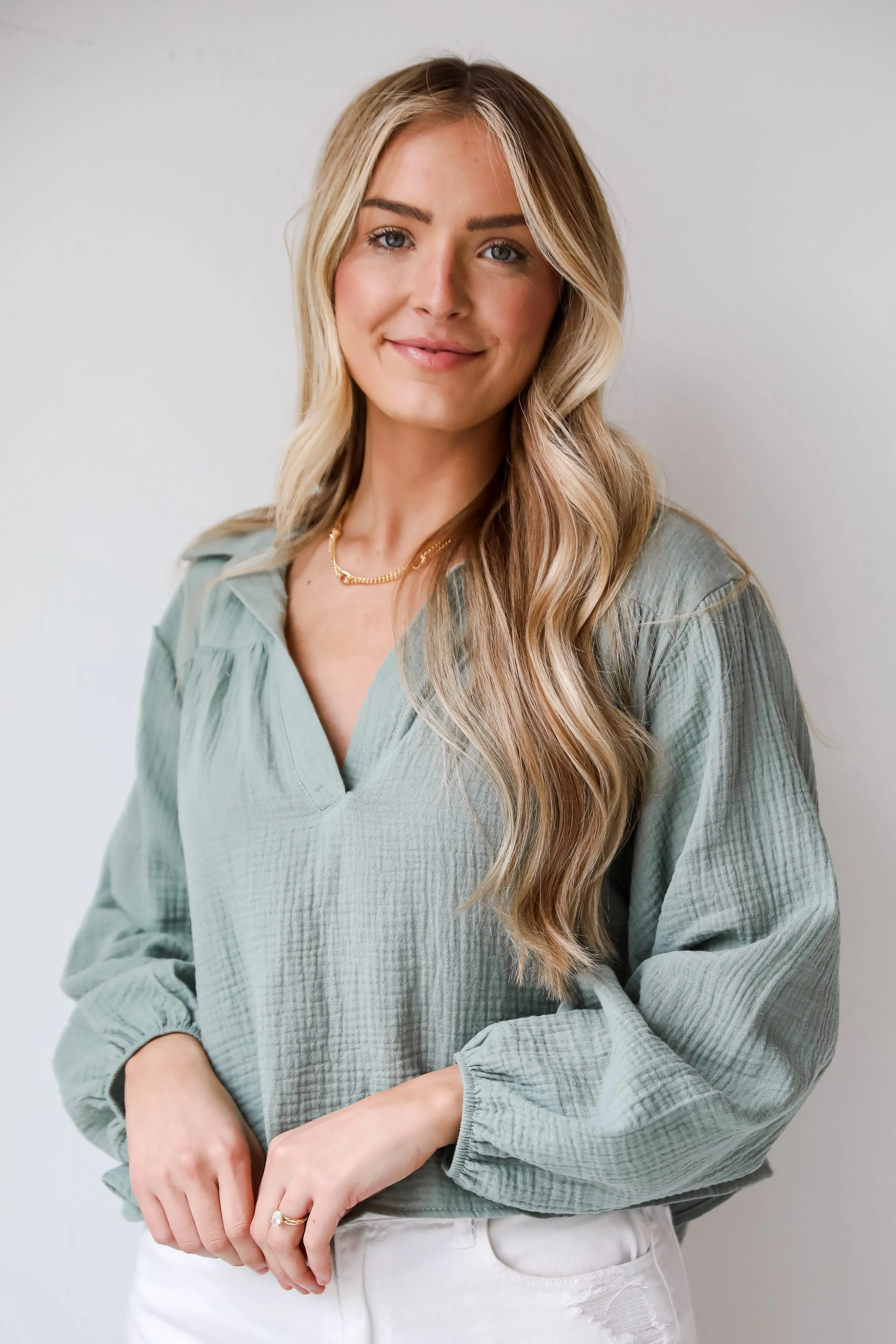 FINAL SALE - Alanna Linen Blouse - DU DEAL