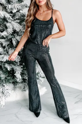 Flare Sequined Pants Set