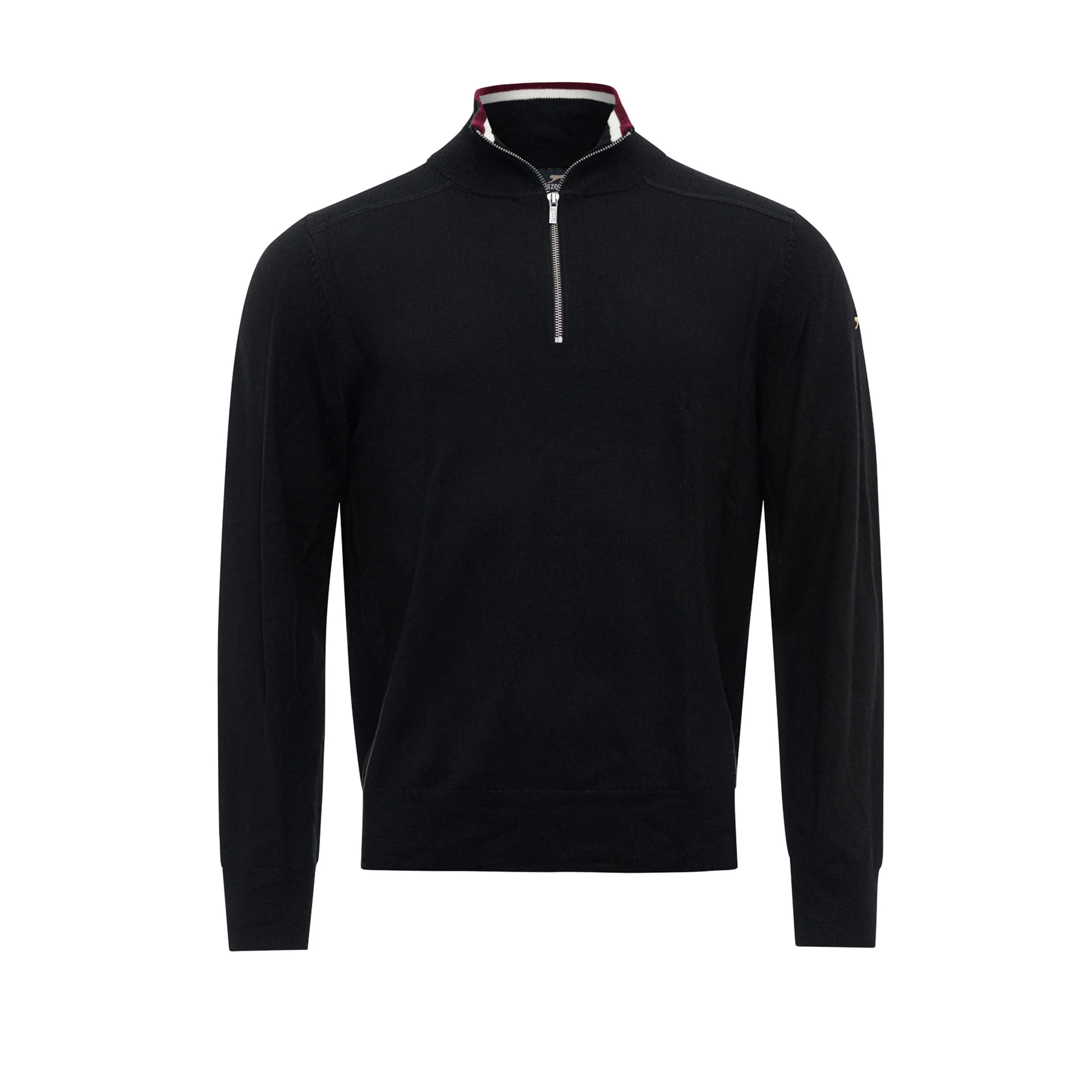 FRANK HALF ZIP - PANTHER BLACK