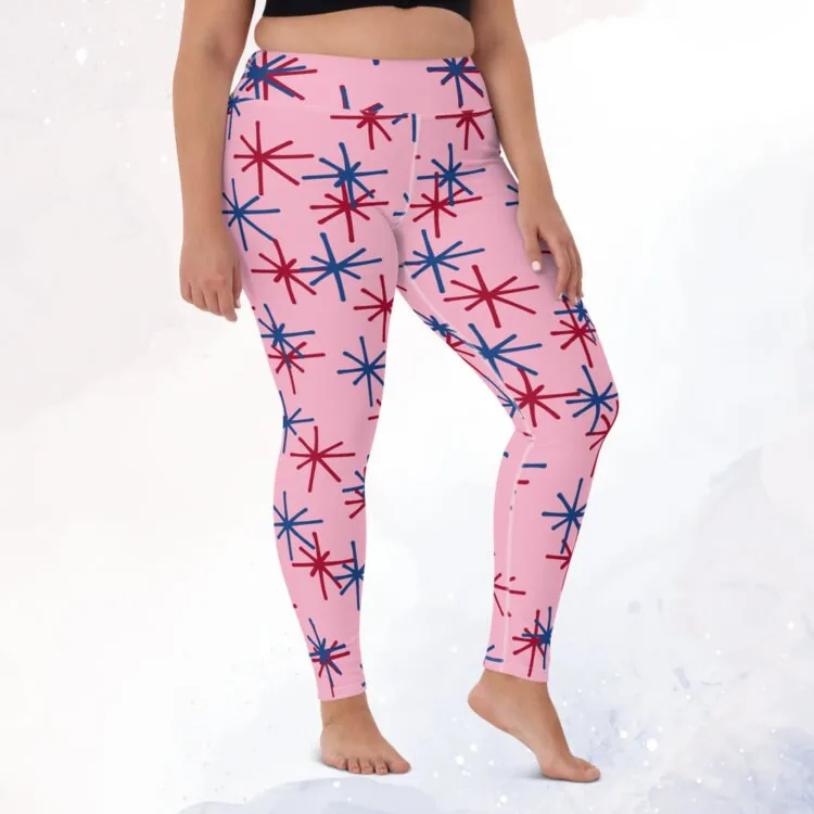 Freedom Fireworks Pink Leggings