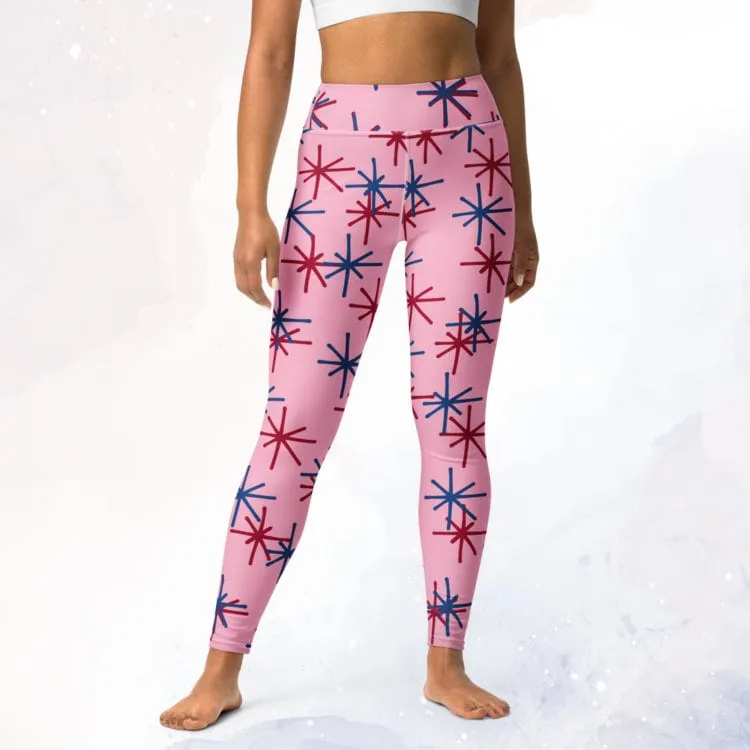 Freedom Fireworks Pink Leggings