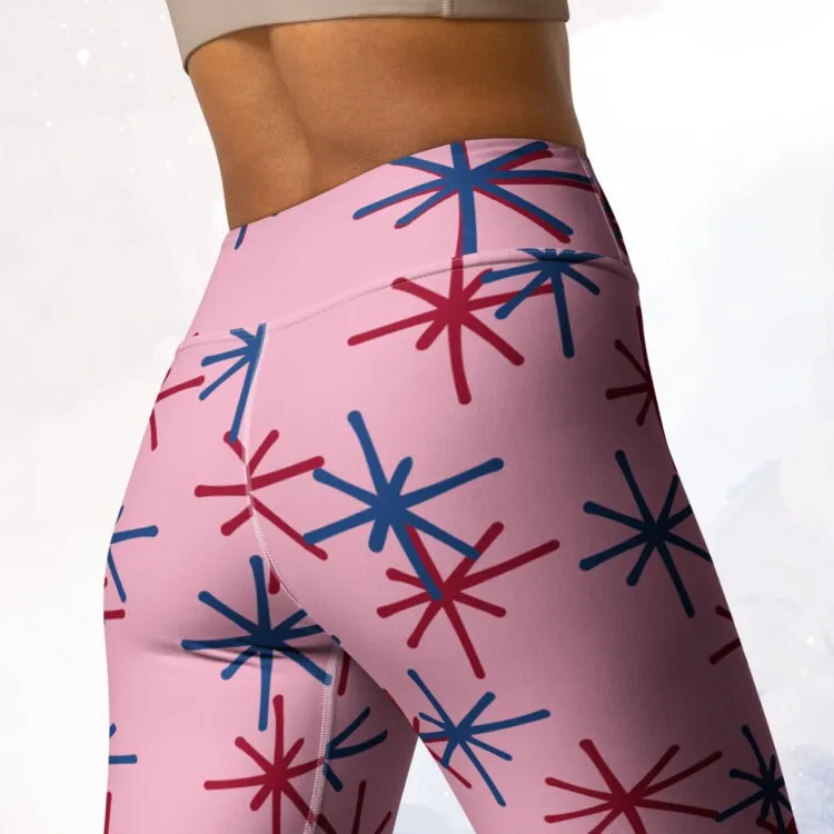 Freedom Fireworks Pink Leggings