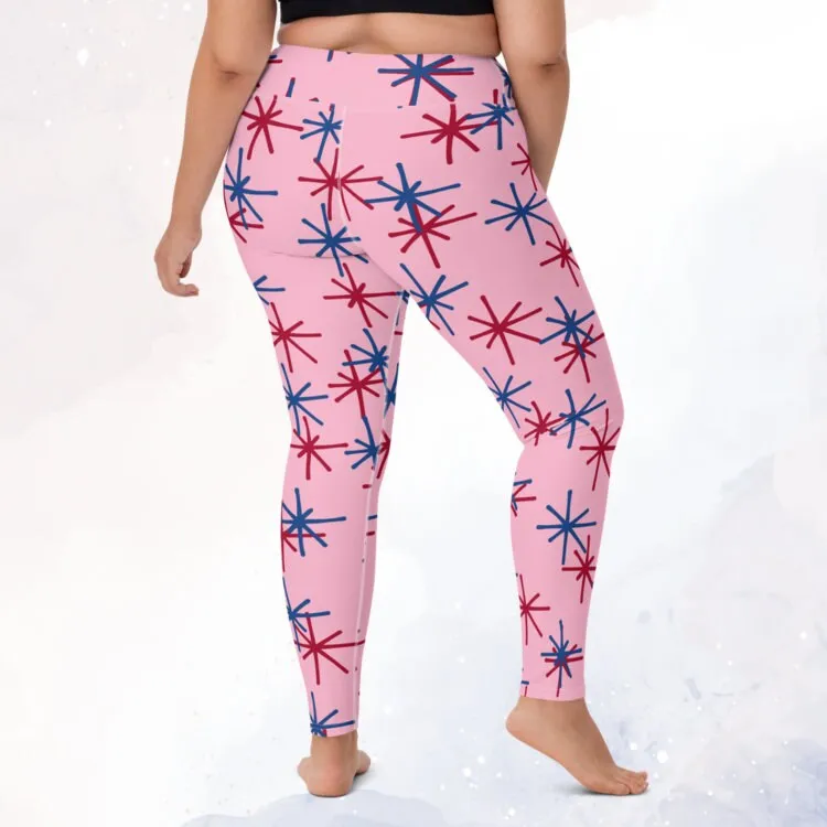 Freedom Fireworks Pink Leggings