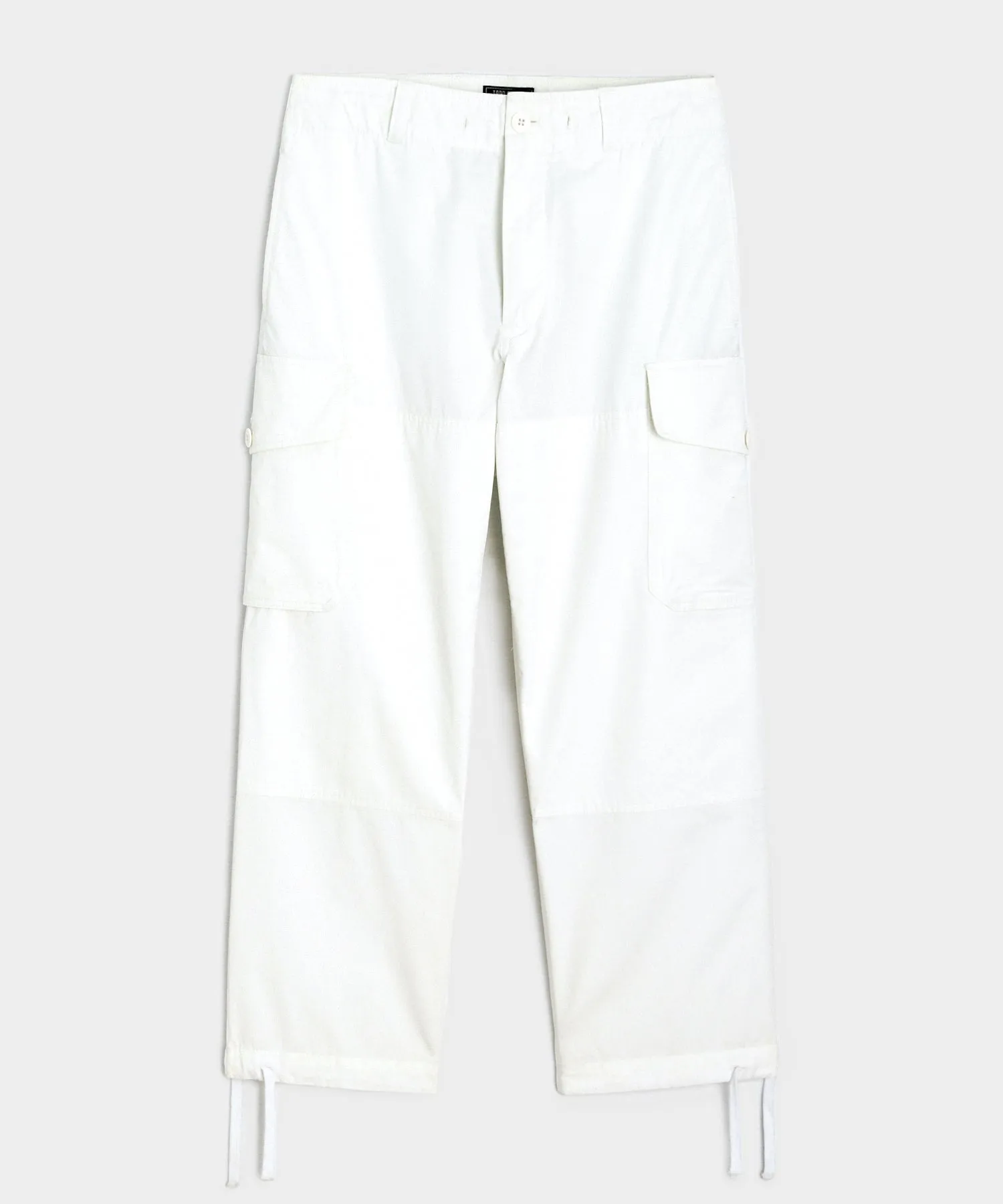 Garment Dyed Cargo Pant in White