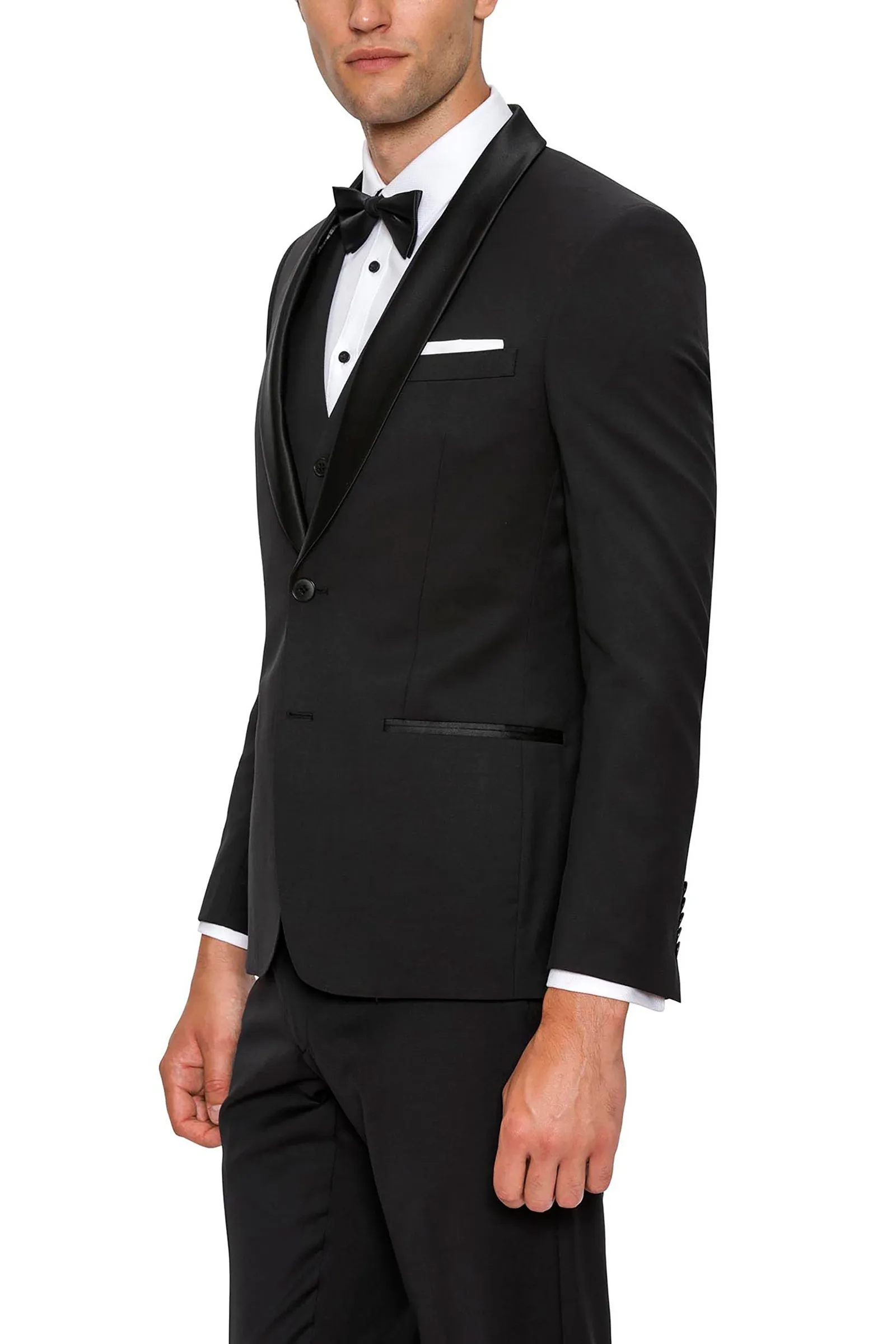 Gibson Specter Pure Wool Black Dinner Suit Set