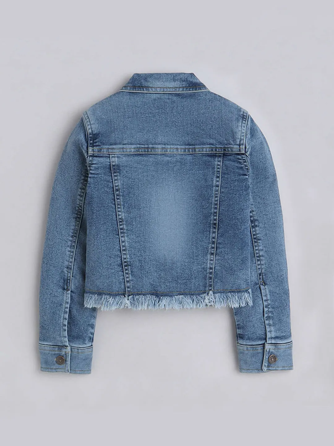 Girls Denim Short Jacket