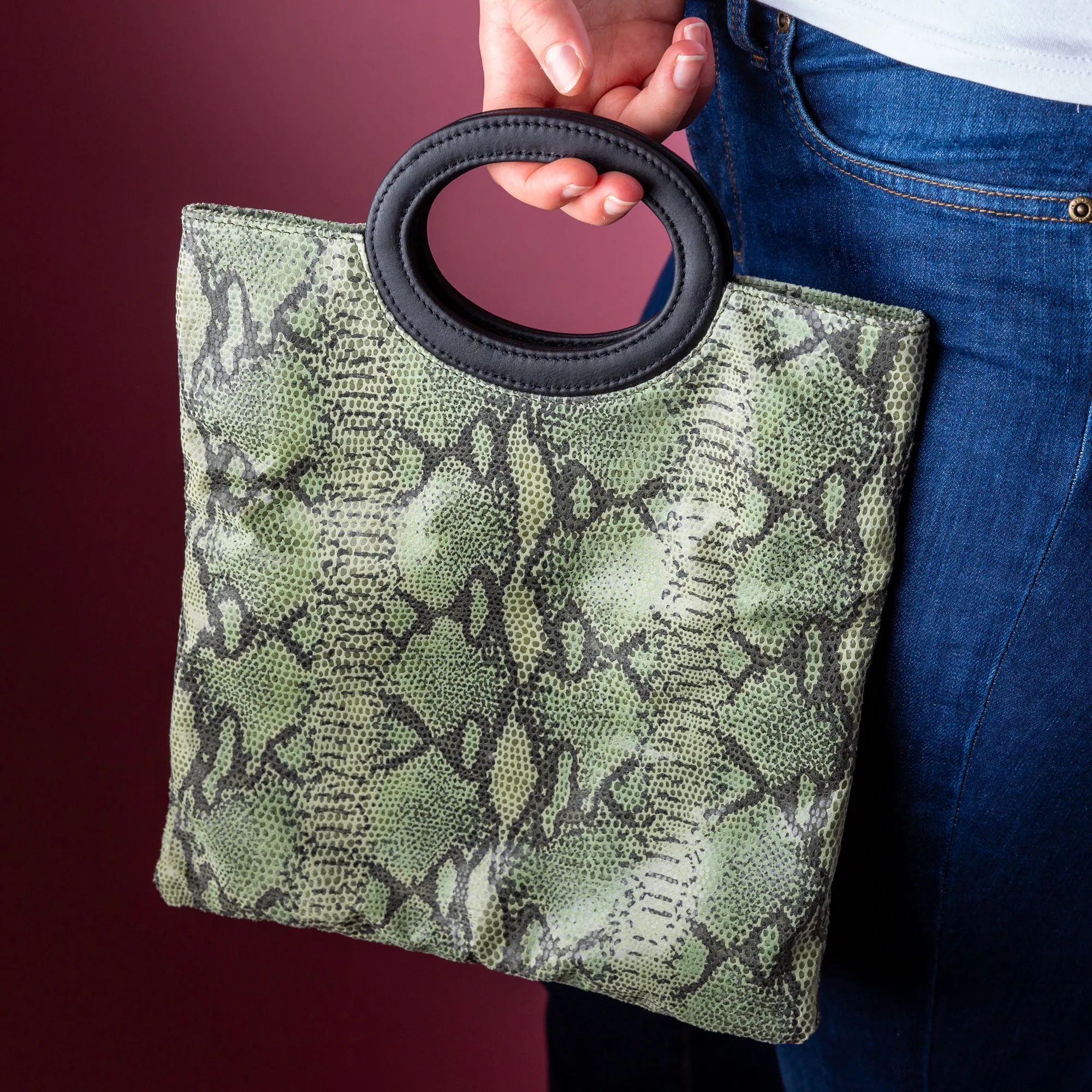 Green Snake Three Way Clutch