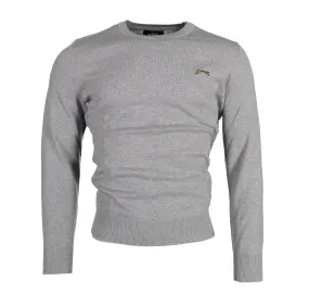 GREYSON MERINO ROUND NECK - LT HEATHER GREY