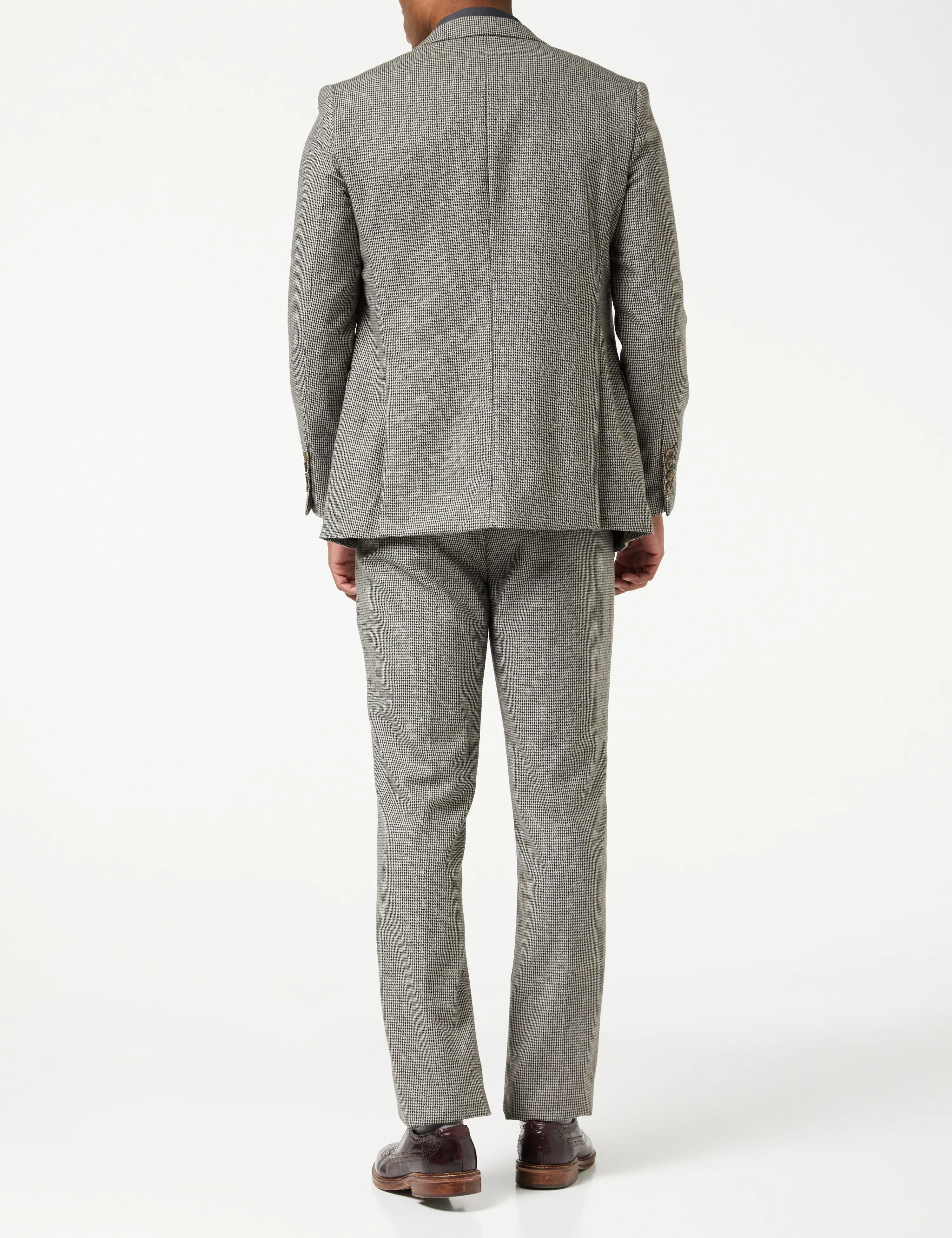 HERVE – GREY HOUNDSTOOTH TWEED SUIT