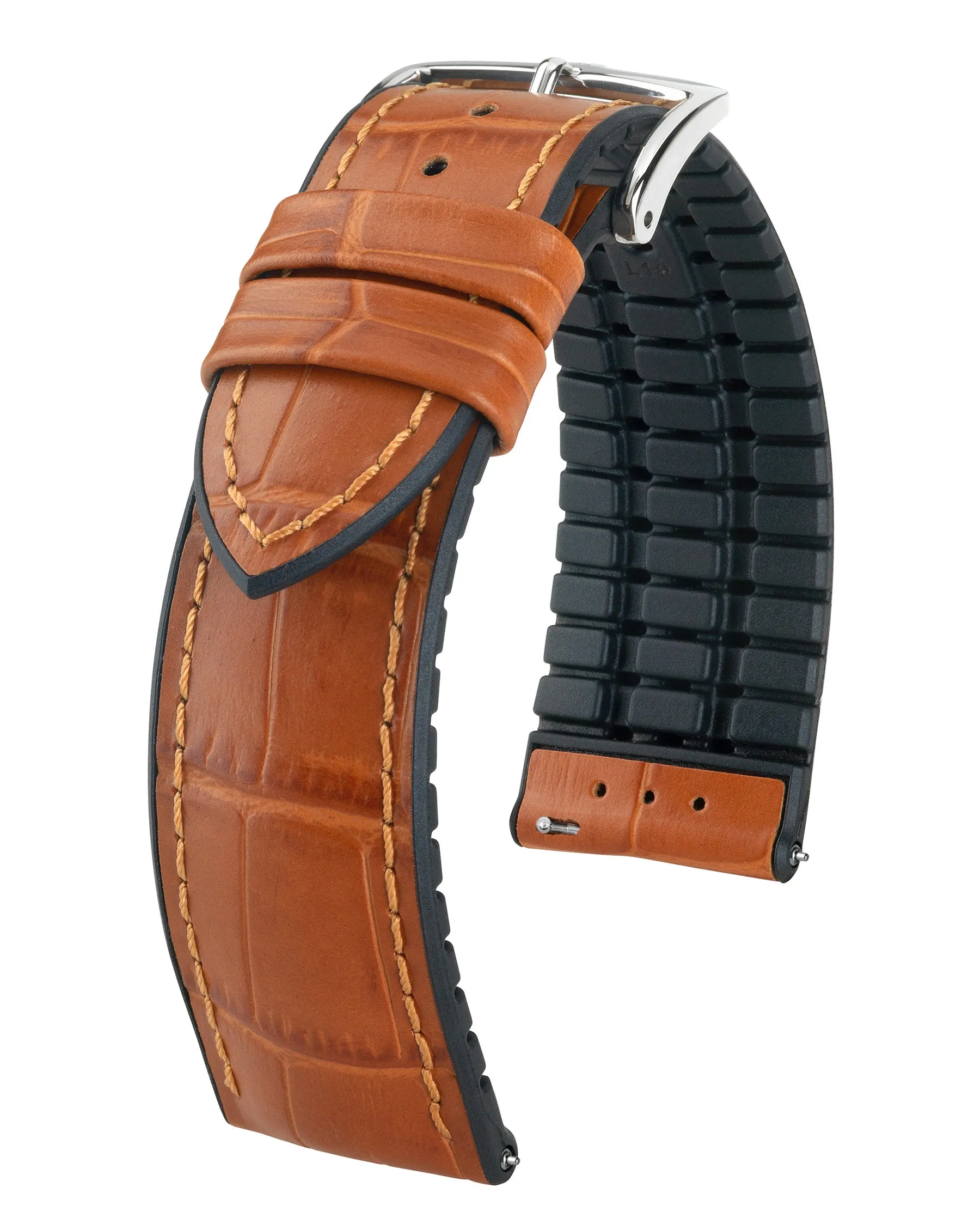 HIRSCH PAUL Performance Alligator Embossed Calfskin Watch Band 092 50 28