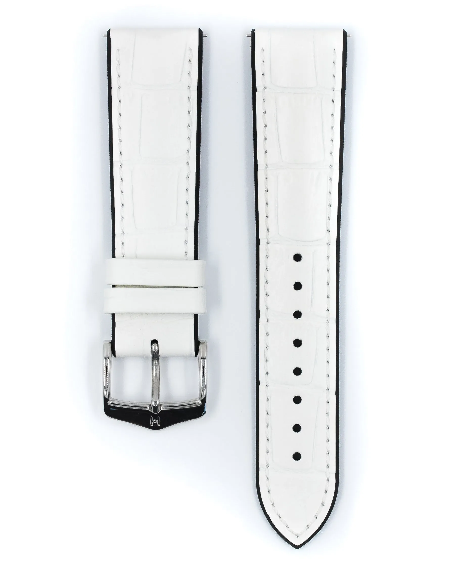 HIRSCH PAUL Performance Alligator Embossed Calfskin Watch Band 092 50 28