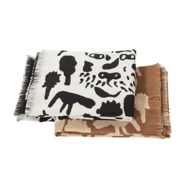 IITTALA | Blanket | Oiva Toikka Collection | OTC Blanket 180cm x 130cm - Cheetah Black