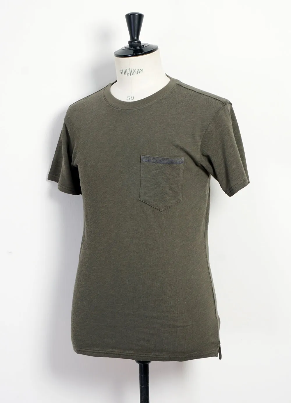 JAMES | Crew Neck Pocket T | Green