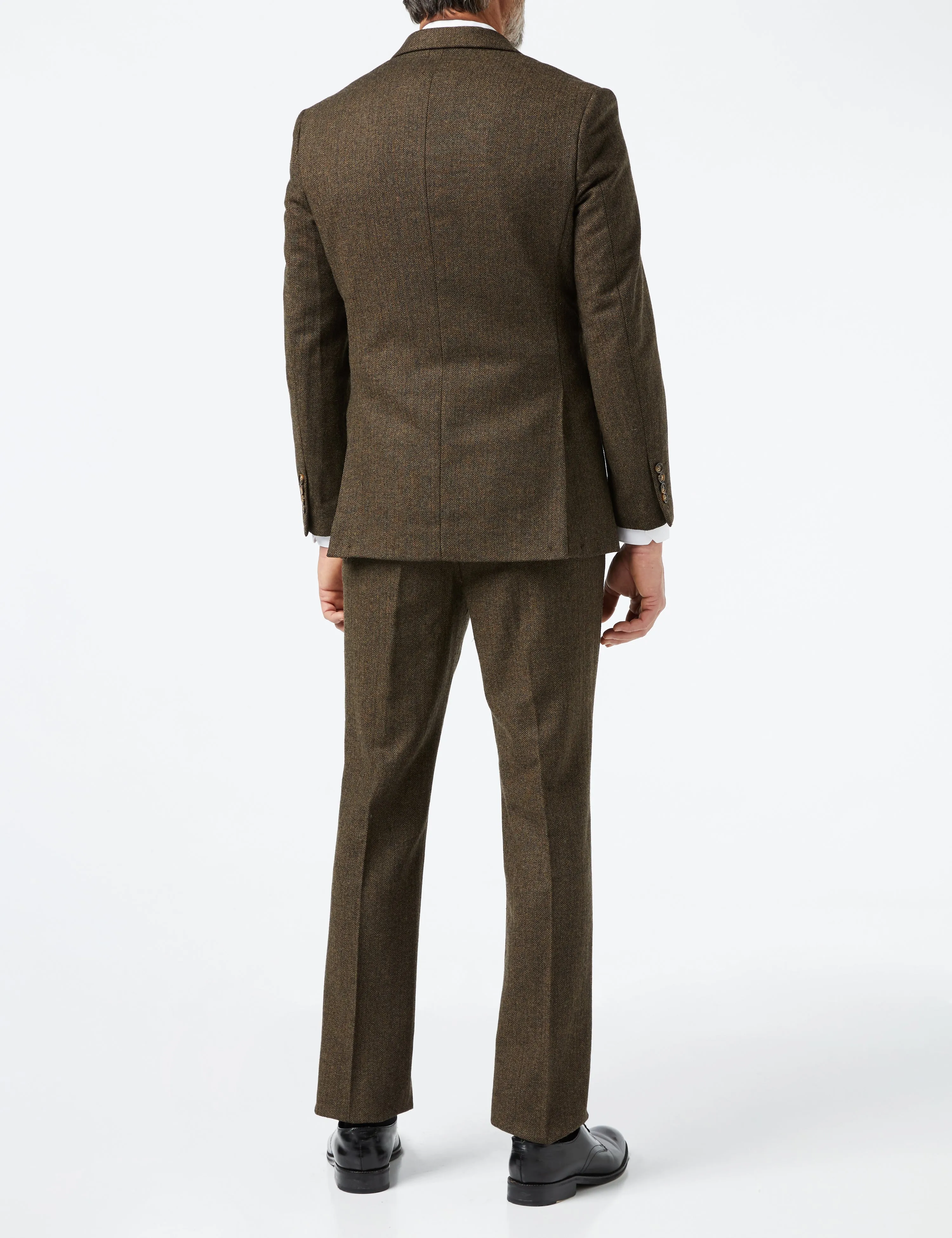 JAX - BROWN HERRINGBONE TWEED SUIT