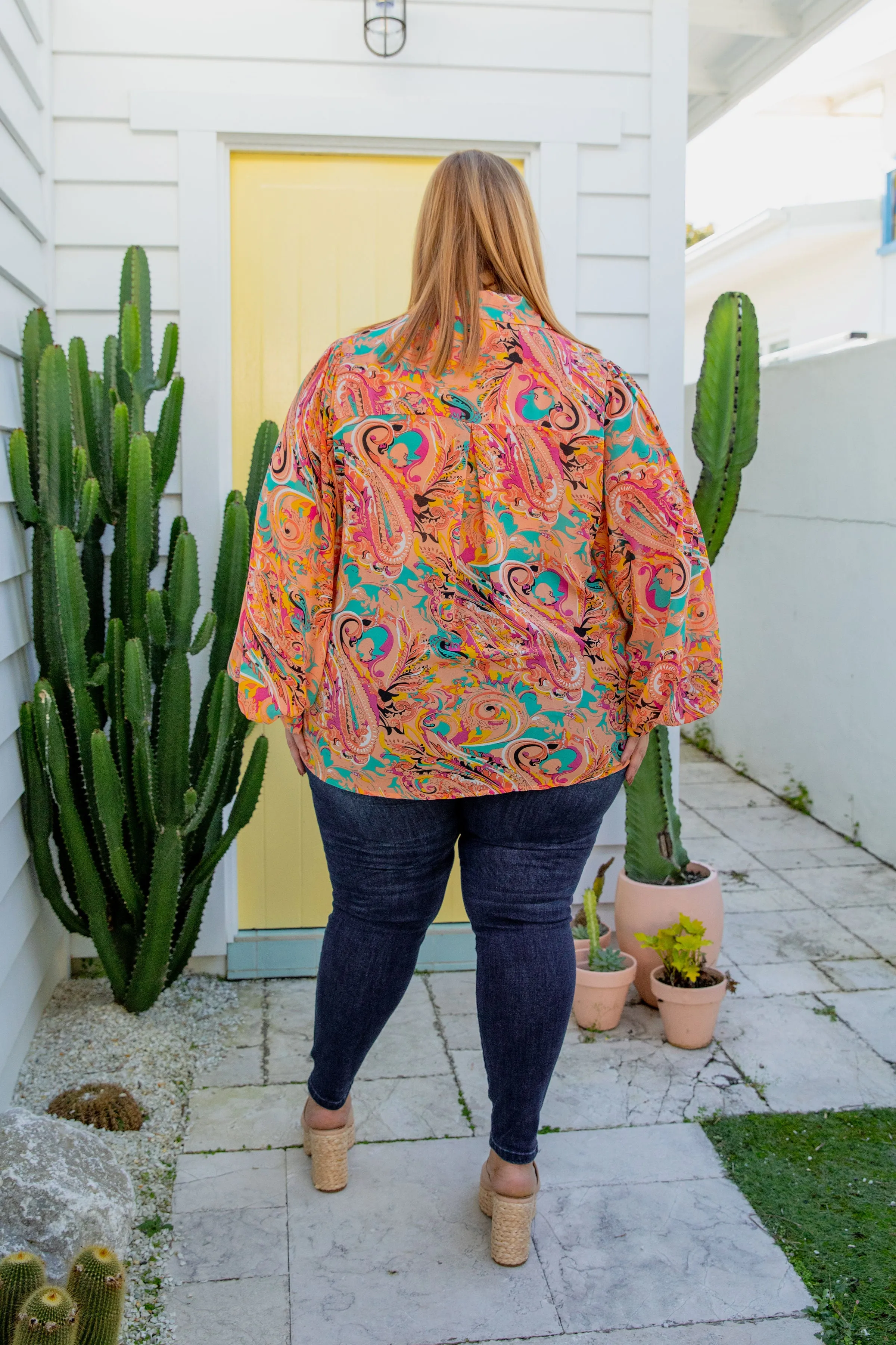 Kailey Blouse in Coral