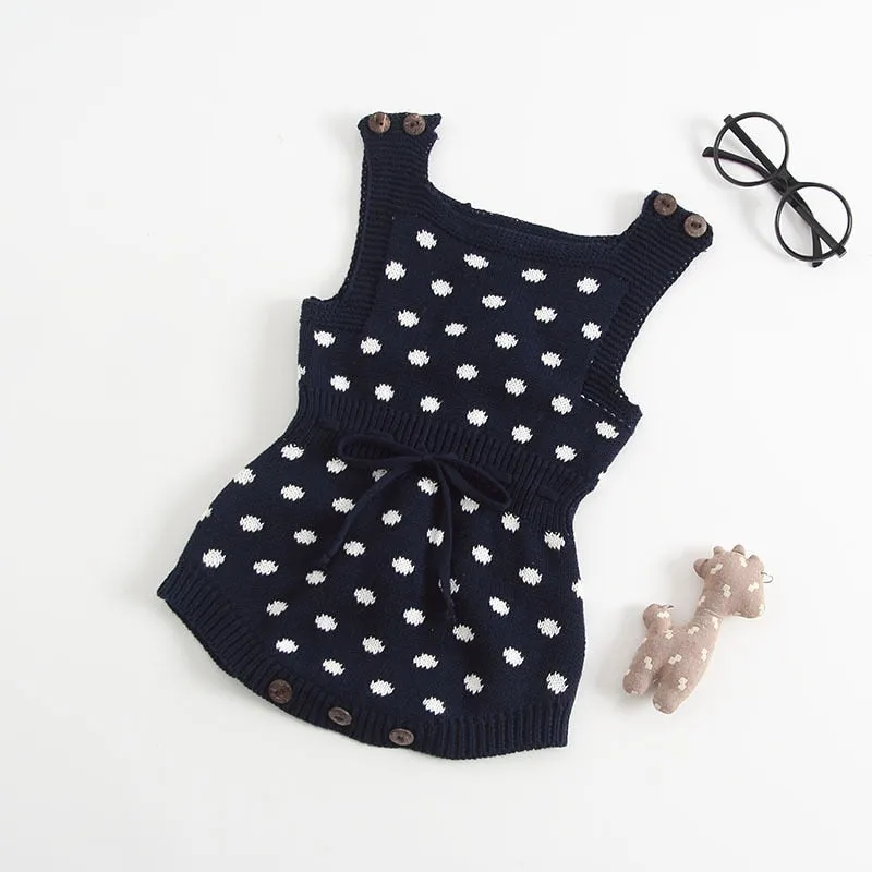 Knitted Polka Dot Onesie