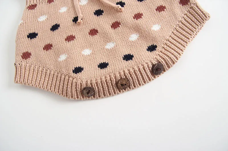 Knitted Polka Dot Onesie