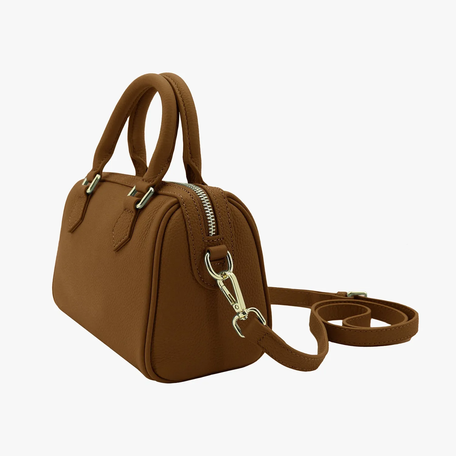 Leather Top Handle Bag