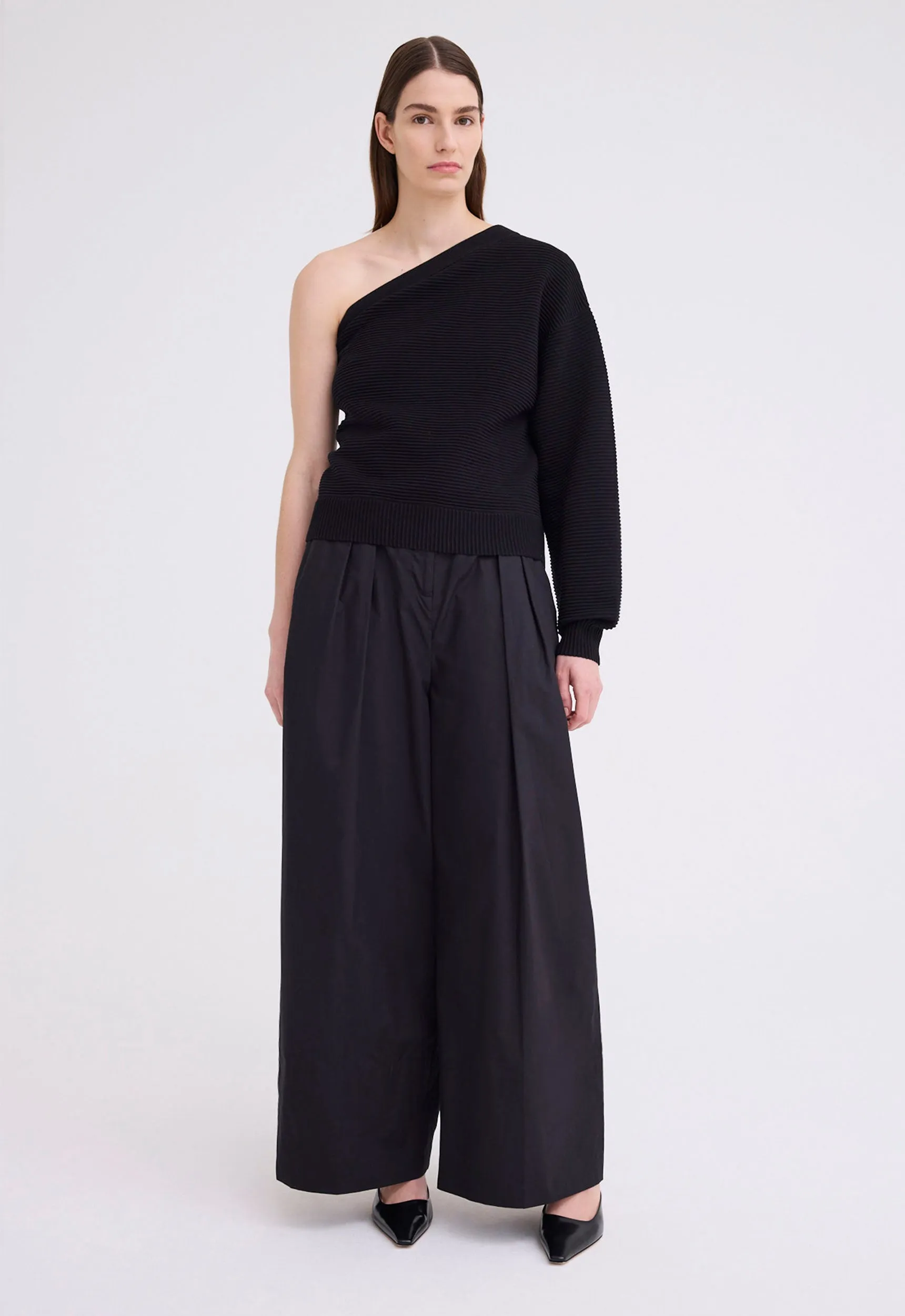 Levant Wide Leg Pant - Black