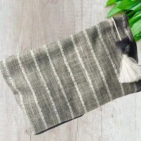 Linen make up bag, Boho make up bag, Minimalist cosmetic bag, Gift for Mom, Linen pouch, Stocking Stuffer,, Gift For Friend