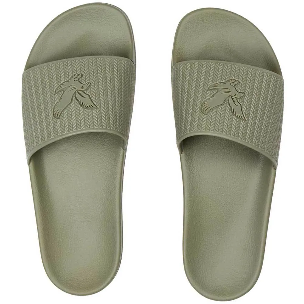 Lyle And Scott Thomson Pool Sliders - Vetiver Olive