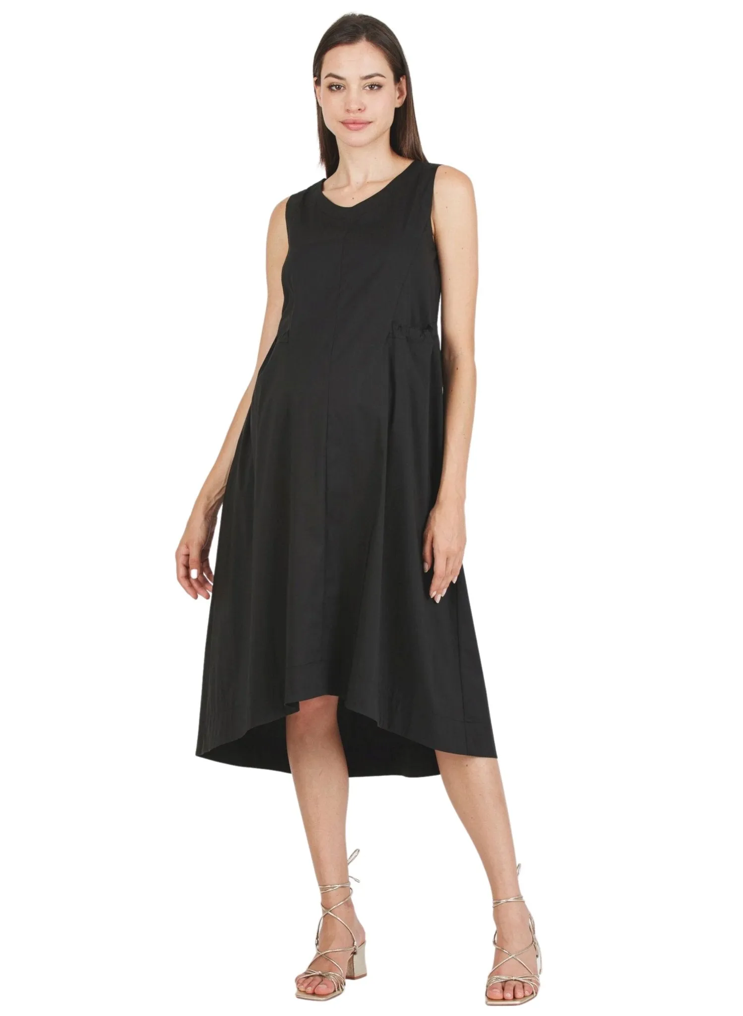 Maternity Cotton Dress - Black