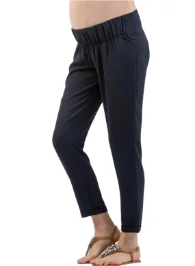 Maternity Jogger Trousers in Crepe - Blue