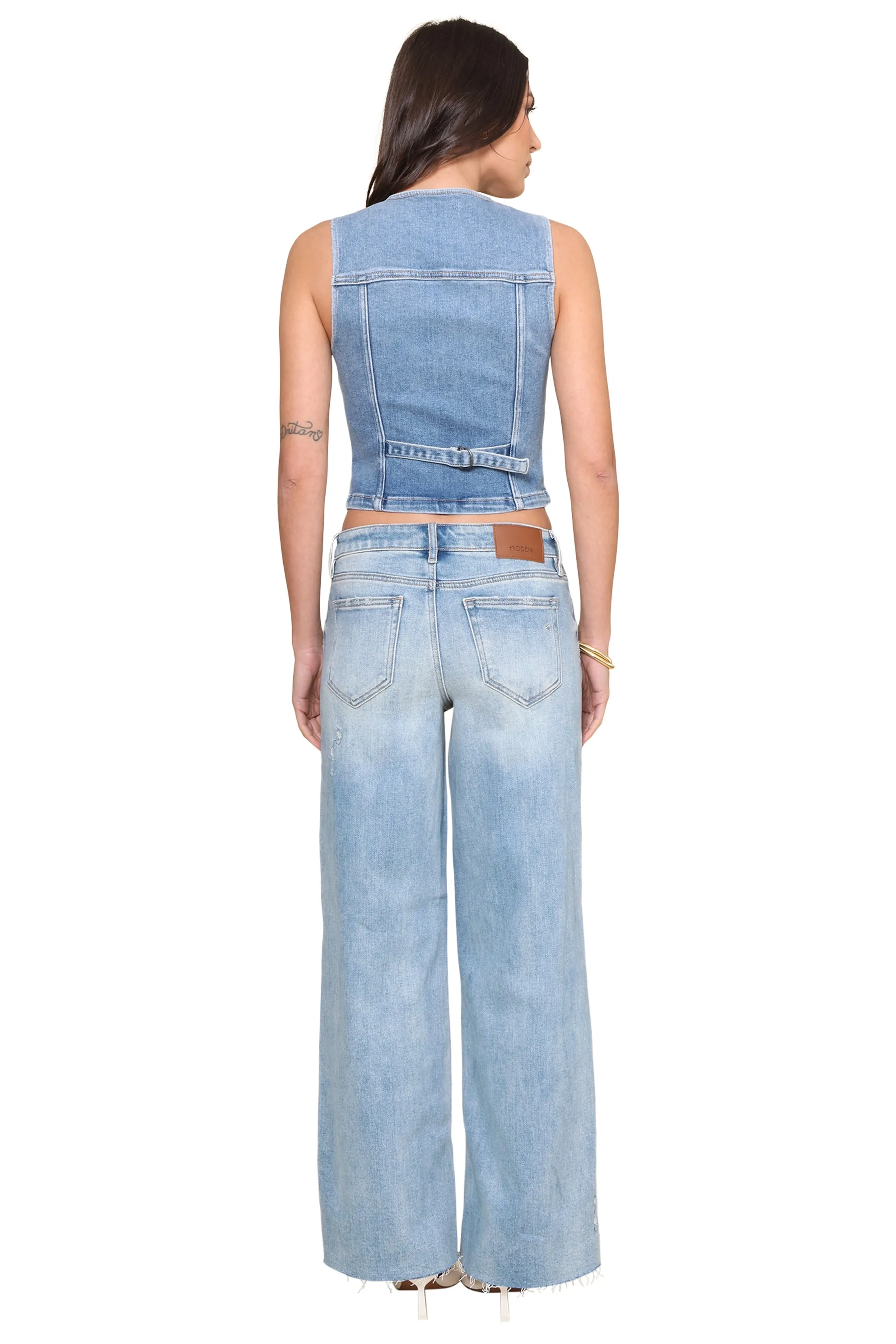 Medium Wash Denim Vest